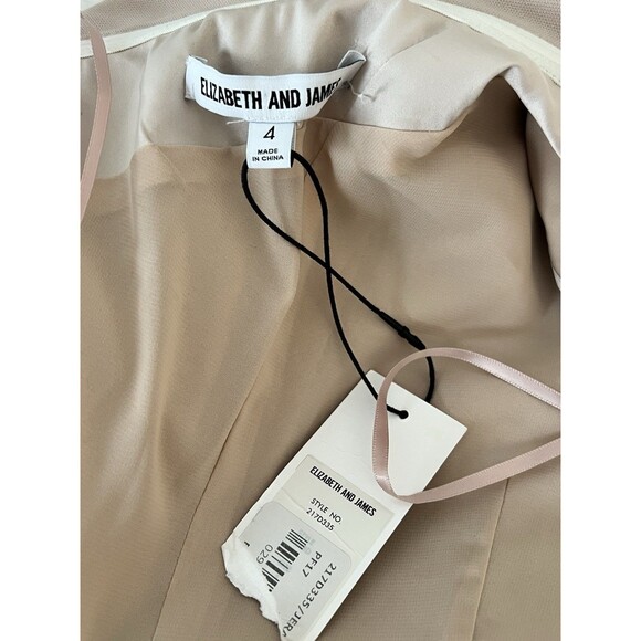 NWT Elizabeth And James Jerard One Shoulder Dress Blush Pink Size 4 - Picture 6 of 9
